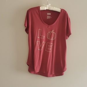 Celebrate Together Love Pumpkin Pink L Shirt